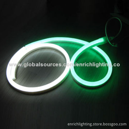 Flexible LED Neon Rope Lights with Single Color, 120/220/12/24V Input Voltage, 80 Pieces/m, IP65New